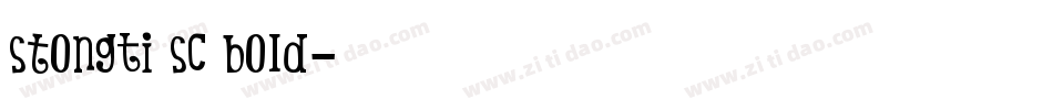STongti SC Bold字体转换
